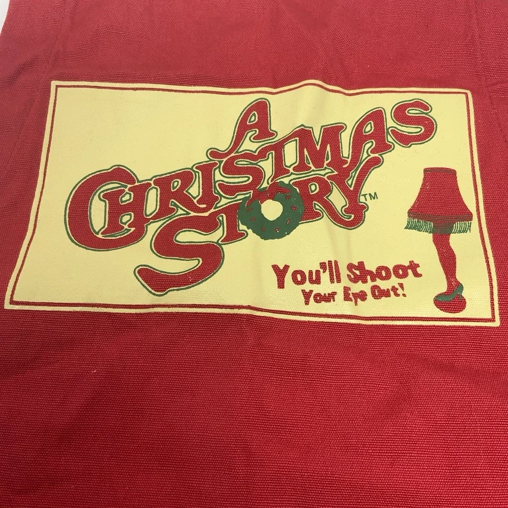 A Christmas Story Red Kitchen Apron w/‎ Pockets 